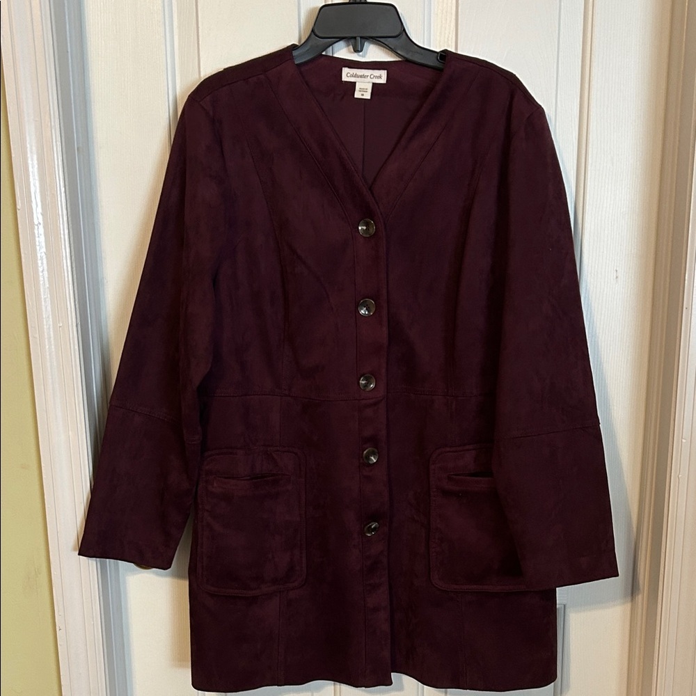 Coldwater Creek Women's Deep Purple Blazer. Size 18.